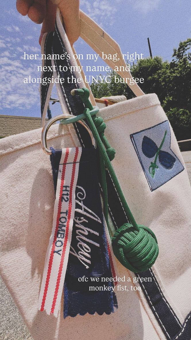 Bag Tag with Embroidered Name