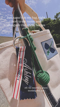 Bag Tag with Embroidered Name