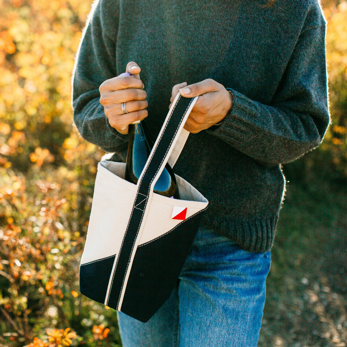 Contemporary 2-Bottle Wine Tote