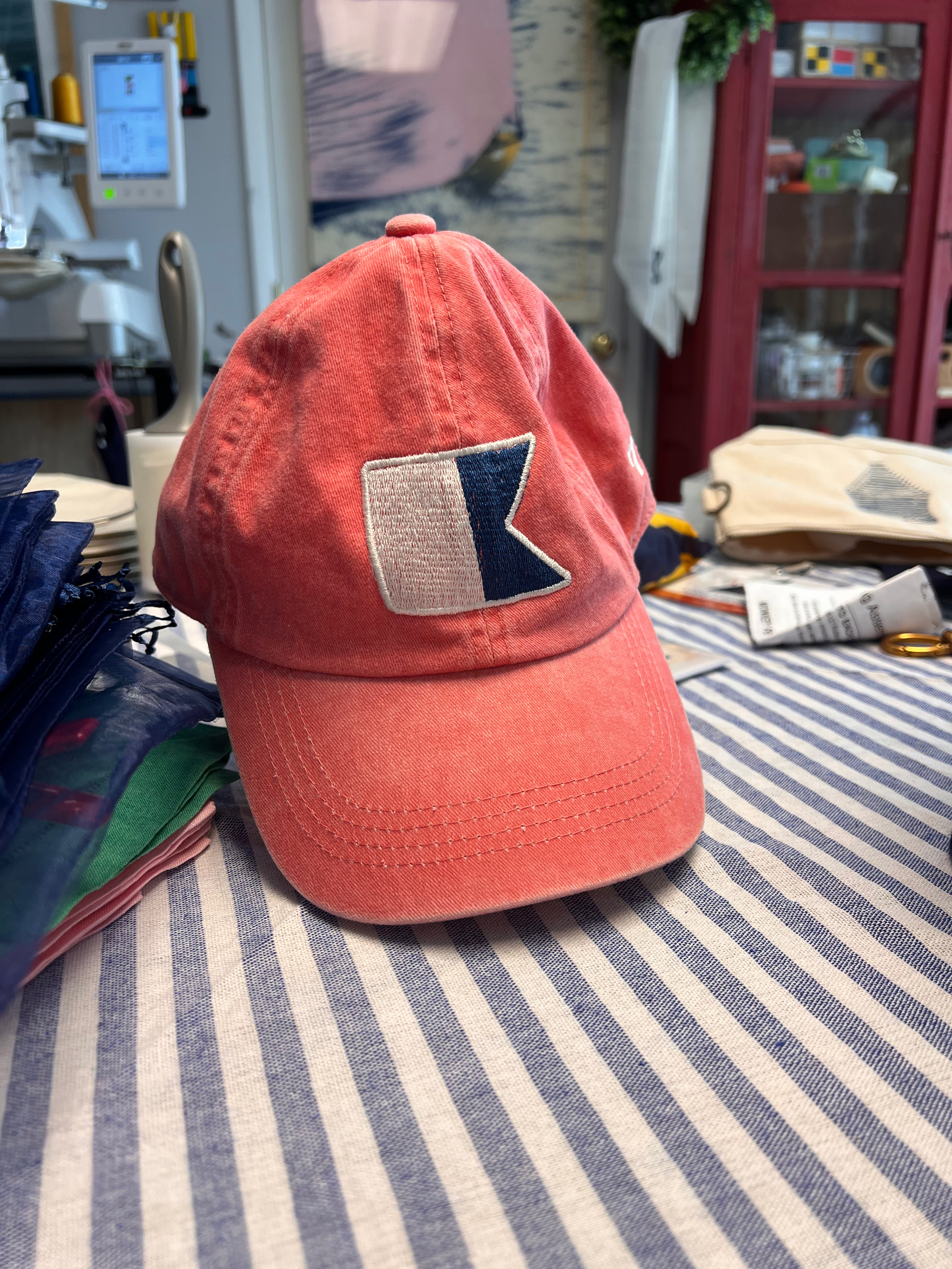 Boat Cap with Brass Knot Bag Clip