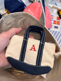 Micro Mini Boat Tote Keychain