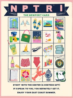 Newport Bingo Card — Newport RI Print
