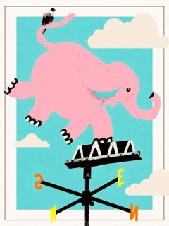 The Pink Elephant — Boca Grande Print
